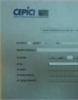 Fiche d'identification de l'investisseur